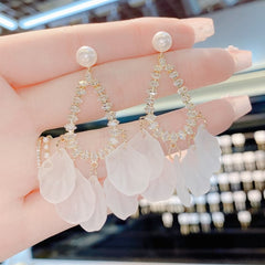 (🌸New Spring) Elegant Petal Fringe Earrings